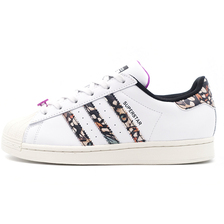 adidas SUPERSTAR W FTWR WHITE/OFF WHITE/SHOCK PURPLE HP6383画像
