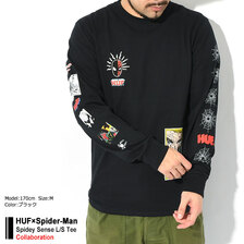 HUF × Spider-Man Spidey Sense L/S Tee TS02054画像