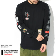 HUF &times; Spider-Man Spidey Sense L/S Tee TS02054画像