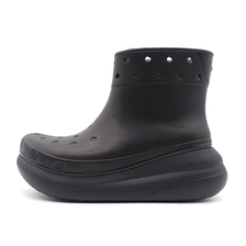 crocs CLASSIC CRUSH RAIN BOOT BLACK 207946-001画像