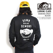LURKING CLASS DEMONS CREW -BLACK- ST22HU11画像