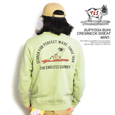 The Endless Summer TES SUPYOGA BUHI CREWNECK SWEAT -MINT- FH-23374320画像