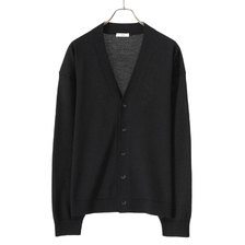 ATON WOOL WASHI OVERSIZED CARDIGAN KRAGSM0104画像