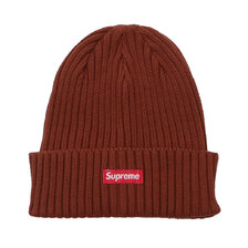 Supreme Overdyed Beanie BROWN画像