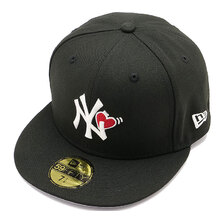 NEW ERA 59FIFTY With Heart ニューヨーク・ヤンキース ブラック 13328511画像