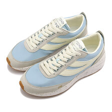 SUPERGA 4089 TRAINING 9TS SLIM VEGAN FAUX LEATHER GRN ICE-WHT 3S7128GW-A6M画像