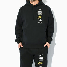 NIKE Club+ BB M Logo Pullover Hoodie Black DX0784-010画像