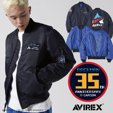 ROCKMAN &times; AVIREX ROCKMAN 35th MA-1画像