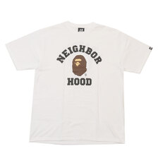 A BATHING APE &times; NEIGHBORHOOD BAPE NBHD TEE WHITE画像