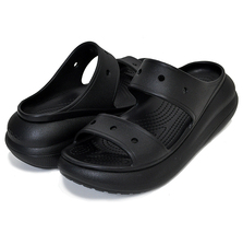 crocs CLASSIC CRUSH SANDAL BLACK 207670-001画像