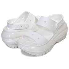 crocs CLASSIC MEGA CRUSH SANDAL WHITE 207989-100画像