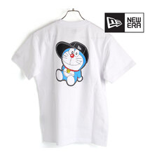 NEW ERA 半袖 コットン Tシャツ ドラえもん キャップ ホワイト レギュラーフィット 13546321画像