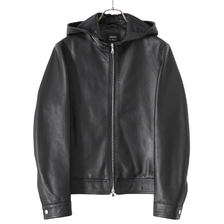 EMMETI JURI HOODIE nappa cerate nero画像