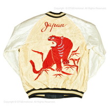 TAILOR TOYO Early 1950s - Mid 1950s Style Acetate Souvenir Jacket &ldquo;RED TIGER&rdquo; &times; &ldquo;GOLD DRAGON&rdquo; TT15273-195画像