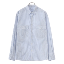 Porter Classic ROLL UP STRIPE SHIRT (ROLL UP LOGO BLACK) PC-016-2212画像