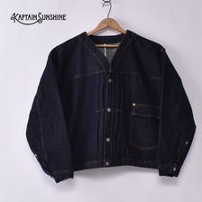 Kaptain Sunshine No Collar Denim Jacket KS23SJK19画像