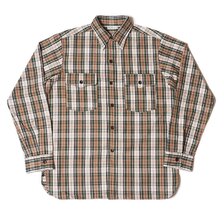 WAREHOUSE Lot 3022 FLANNEL SHIRTS WITH CHINSTRAP H柄 ONE WASH画像