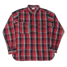 WAREHOUSE Lot 3022 FLANNEL SHIRTS WITH CHINSTRAP G柄 ONE WASH画像