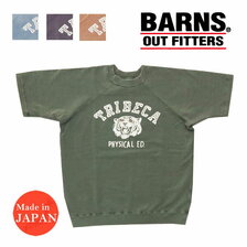 BARNS 5分袖 90's スウェット Tシャツ プリント BR-23126画像