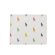 POLO RALPH LAUREN Folded Wallet WHITE MULTI画像