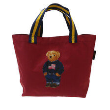 POLO RALPH LAUREN Shopping Tote BORDEAUX画像