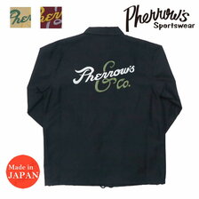 Pherrow's コーチ ジャケット 刺繍 バックサテン 22W-PCOJ1画像