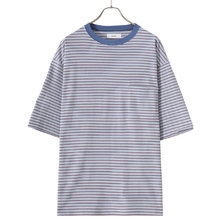 marka BORDER TEE S/S - 30/2 organic cotton knit border - M23A-15CS01B画像