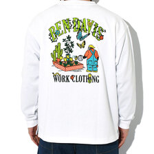 BEN DAVIS Watering EMB Wide L/S Tee I-23380031画像