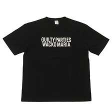 WACKOMARIA WASHED H.WEIGHT CREW NECK T-SHIRT BLACK画像