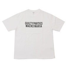 WACKOMARIA WASHED H.WEIGHT CREW NECK T-SHIRT WHITE画像