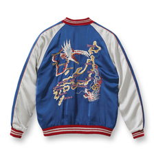 TAILOR TOYO Early 1950s - Mid 1950s Style Acetate Souvenir Jacket &ldquo;KOSHO & CO.&rdquo; Special Edition &ldquo;JAPAN MAP&rdquo; &times; &ldquo;CHERRY BLOSSOMS & EAGLE&rdquo; (HAND PRINT) TT15277-125画像