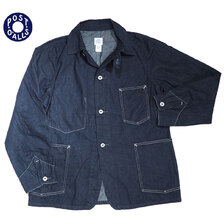 POST OVERALLS 3113-8D POST43 8 oz. vintage denim indigo画像