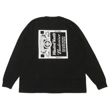 WASTED YOUTH &times; Budweiser L/S T-SHIRT BLACK画像