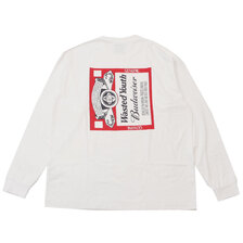 WASTED YOUTH &times; Budweiser L/S T-SHIRT WHITE画像