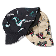 ANIMALIA SWAGGER BACKET HAT- SKUNK / ROSE - AN23SP-CP05画像