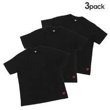 HUMAN MADE 3-PACK T-SHIRT SET BLACK画像