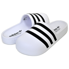 adidas ADIFOM ADILETTE FTWWHT/CBLACK/FTWWHT HQ7219画像