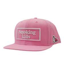 #FR2 Smoking Kills Embroidery Snapback Cap PINK画像