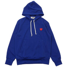 PLAY COMME des GARCONS MENS JERSEY RED HEART PULLOVER PARKA BLUE画像
