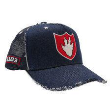 YOSHINORI KOTAKE DESIGN &times; GODZILLA DENIM MESH CAP INDIGO画像