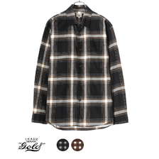 GOLD TWILL CHECK REGULAR SHIRT 23A-GL28984画像