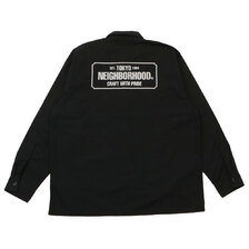 NEIGHBORHOOD 23SS CLASSIC WORK SHIRT LS BLACK 231TSNH-SHM01画像