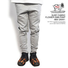 The Endless Summer TES SURF FABRIC FLOWER EMB PANT -MIX GRAY- FH-23374304画像