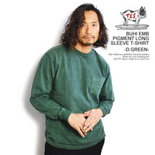 The Endless Summer TES BUHI EMB PIGMENT LONG SLEEVE T-SHIRT -D.GREEN- FH-23374309画像