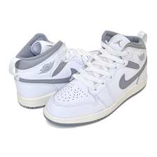 NIKE JORDAN 1 MID (PS) white/stealth 640734-135画像