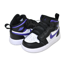 NIKE JORDAN 1 MID ALT(TD) black/dark iris-white AR6352-095画像