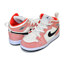 NIKE JORDAN 1 MID SE (TD) team orange/black-sail-white DV1340-800画像
