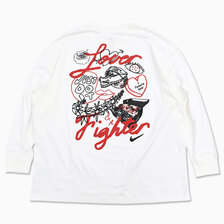 NIKE Womens OC 4 OS L/S Tee White DX7937-100画像
