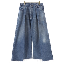 77circa circa make deep two tuck denim pants CC23SS-24画像