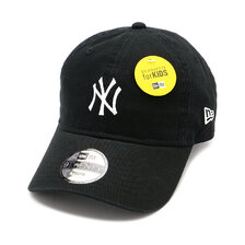NEW ERA Youth 9TWENTY ニューヨーク・ヤンキース ミッドロゴ ブラック &times; スノーホワイト 13517710画像